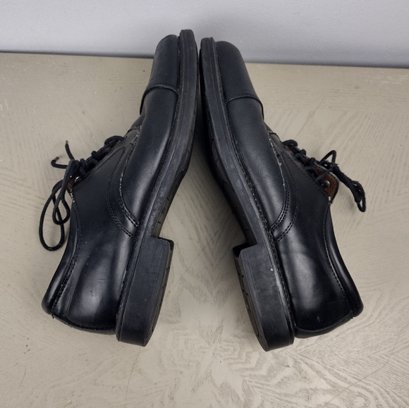 Classic Black Men's Leather Shoes - Picture 4 of 9